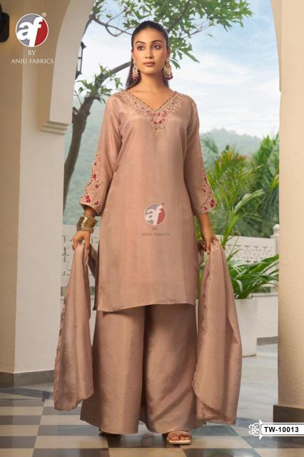 Anju fabrics TW 10013 kurti with palazzo set wholesale